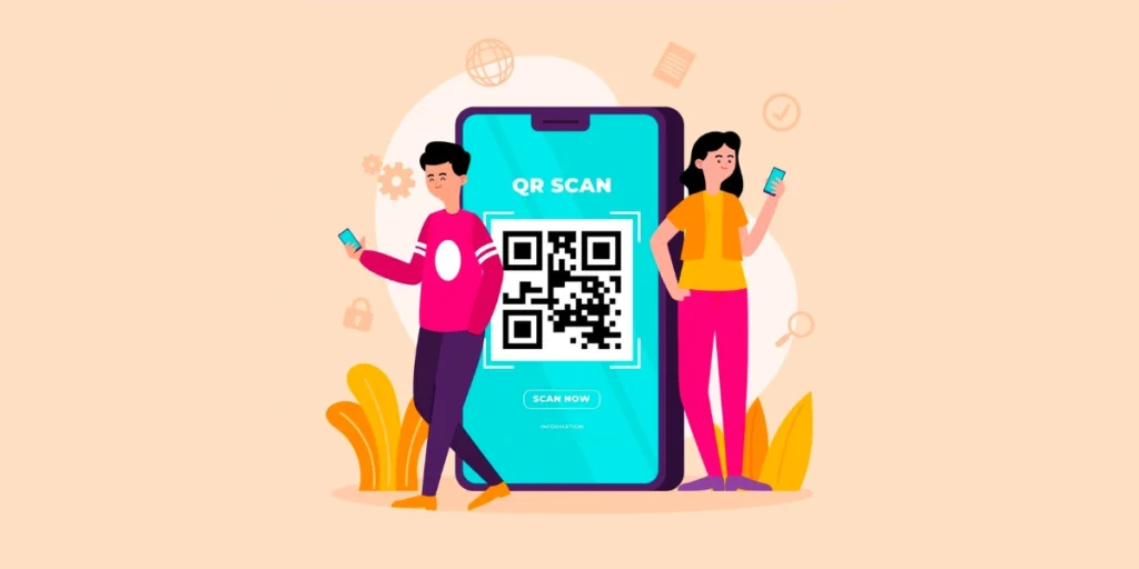 Benefits of QR Code border vector image