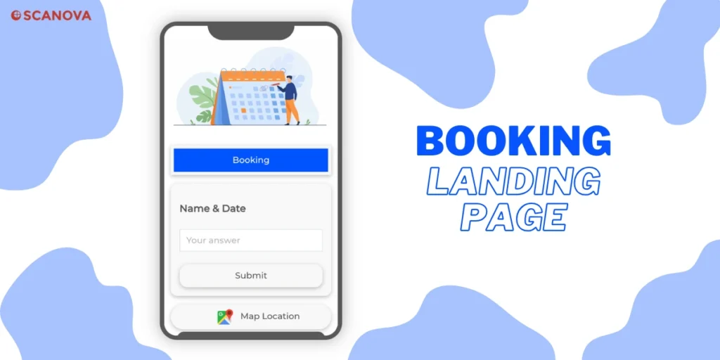 booking landing page