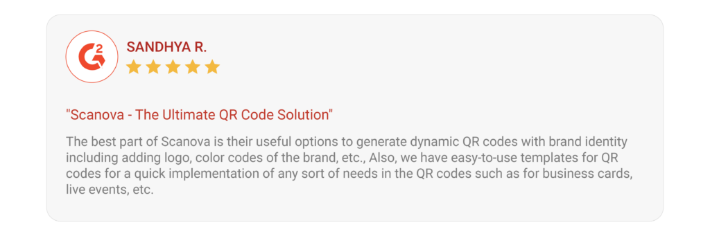 What customers have to say about Scanova's QR Code Generator