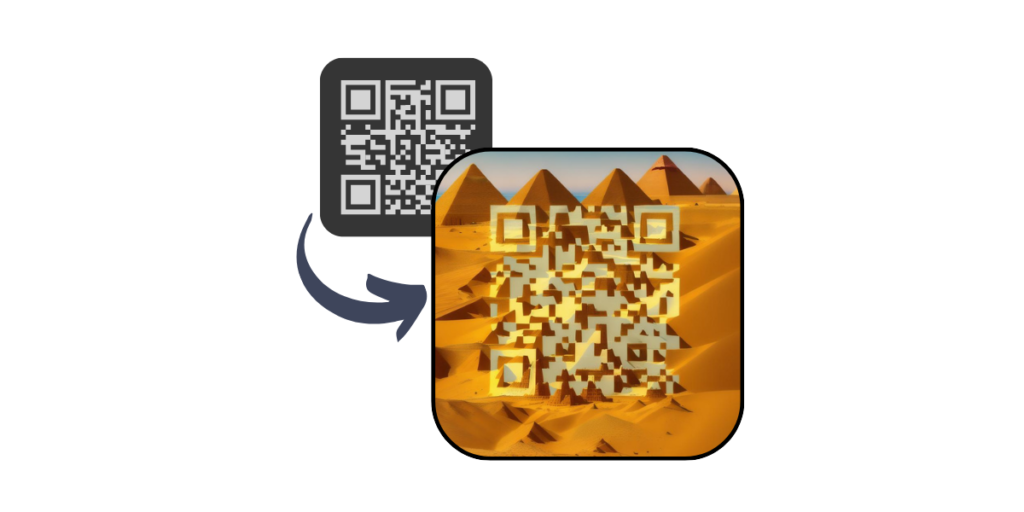 An image showing a QR created using an AI QR Code Generator