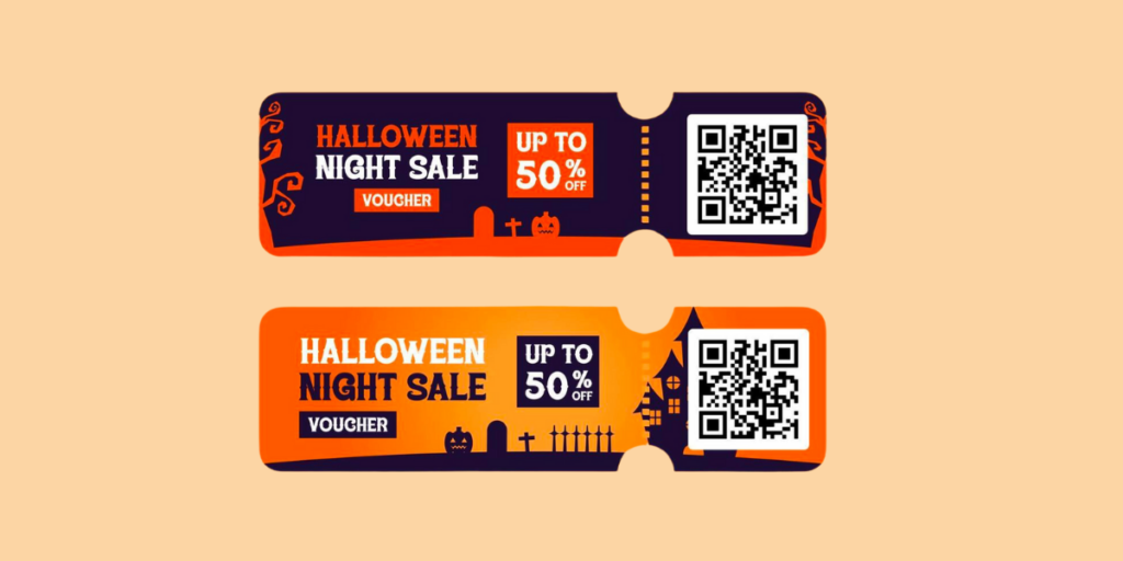 Halloween themed e-tickets