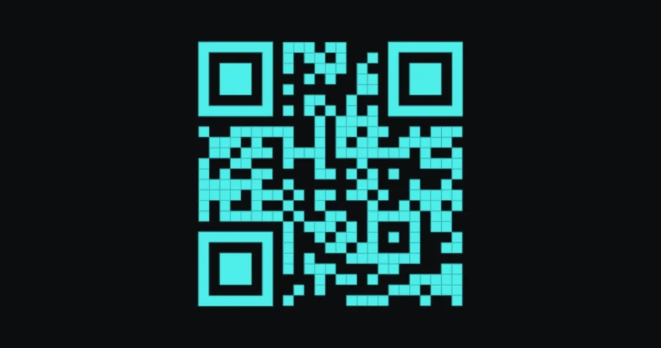 QR Code Black Background