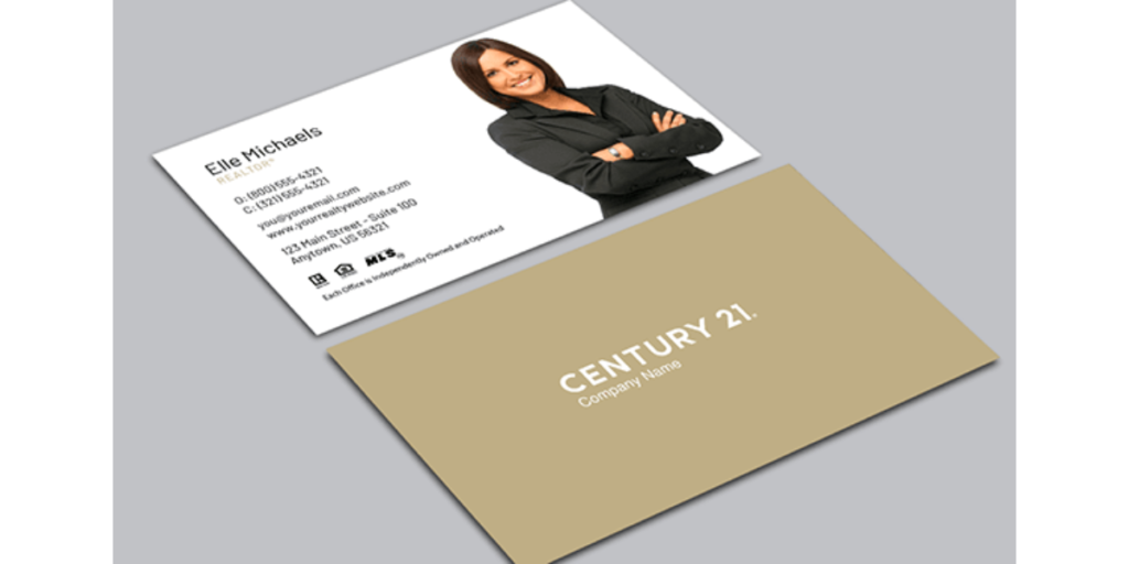 Century 21's real estate business card