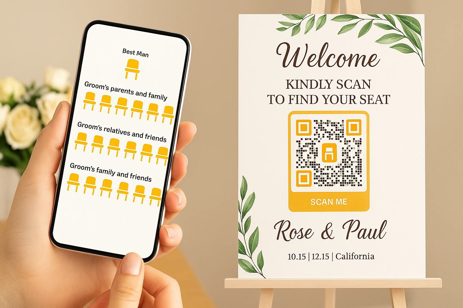 QR Code for Seating Chart: Guide for Weddings, Conferences, and Events | Scanova