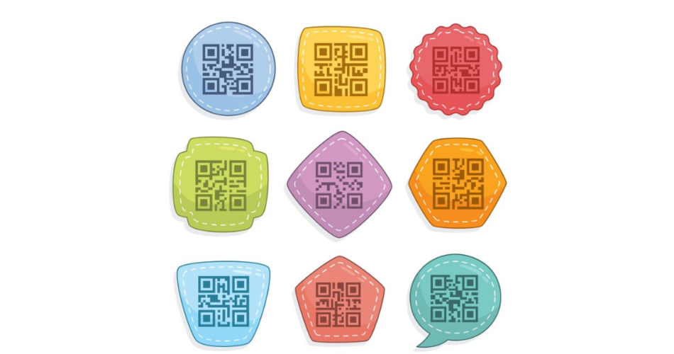 Different QR Code sticker ideas.