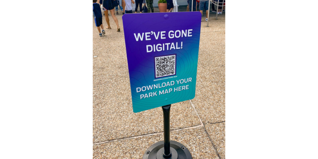 Download your Park Map by scanning this Disney QR Code.