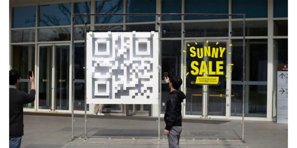 Sunny Sale's QR Code campaign in Korea.