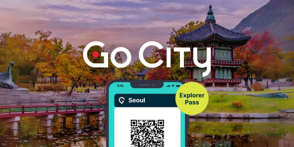 Visit Seoul app QR Code interface for digital guides and maps.