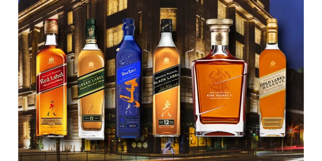 Johnnie Walker bottle.