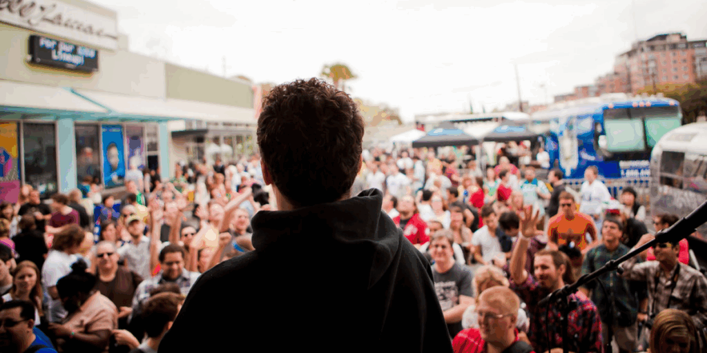 Band promotion via QR Codes at SXSW.