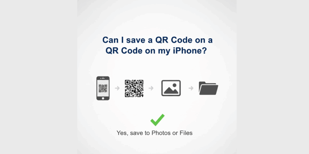 How to save a QR Code on an iphone?