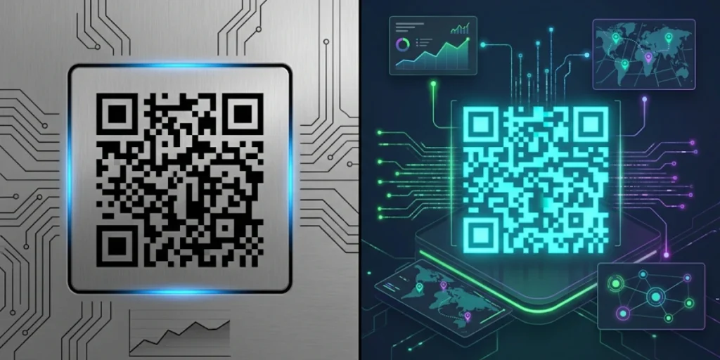 The difference between a static and a dynamic QR Code.