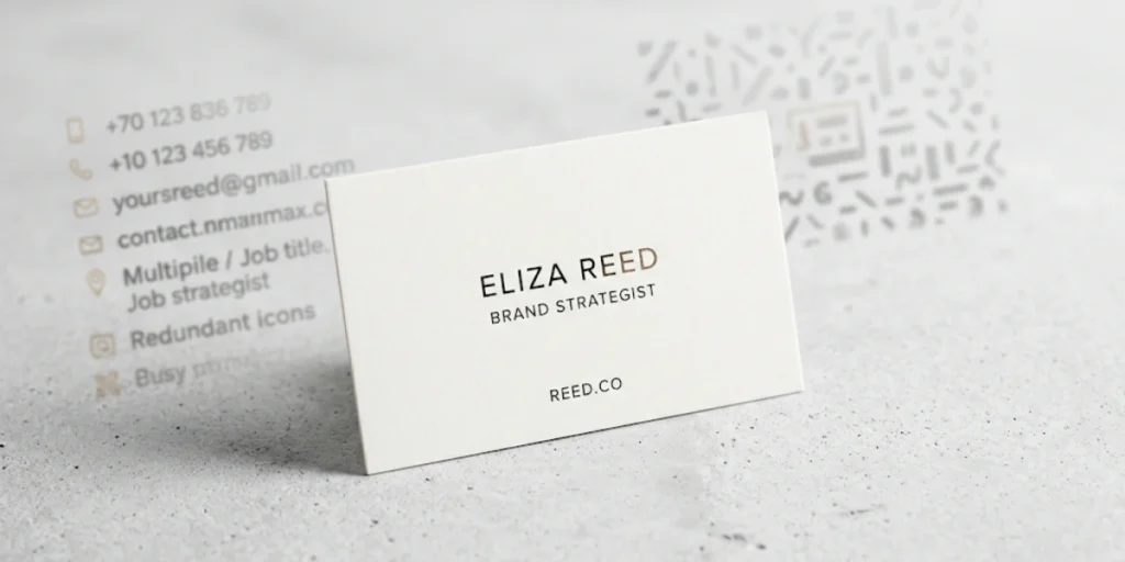 The information to keep off your business cards.