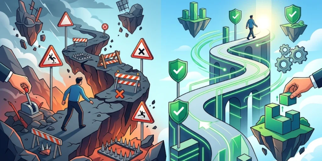 An image showing a representation of common mistakes to avoid when it comes to QR Code Asset Tagging.