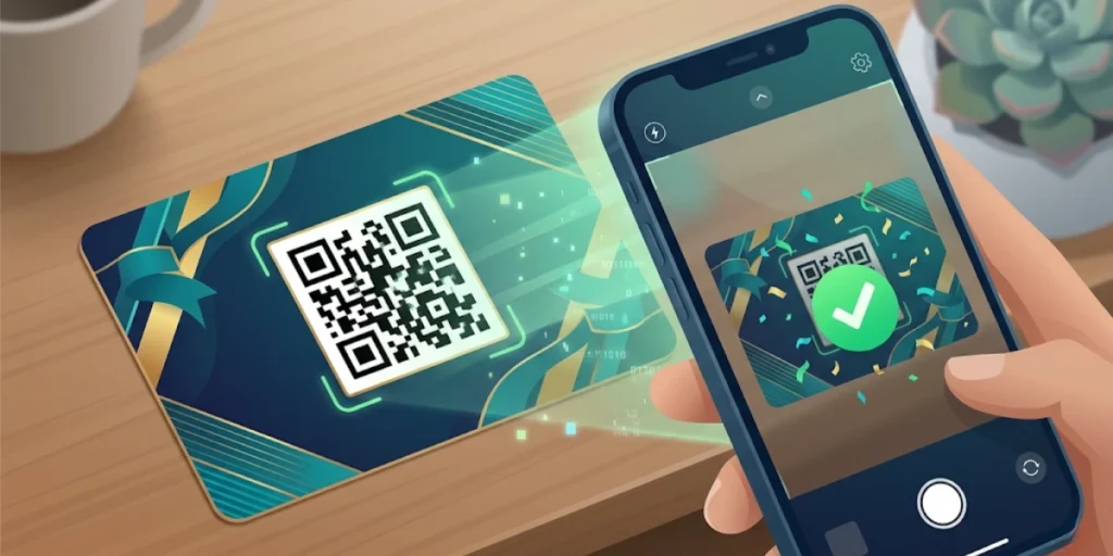Tips to design a QR Code gift card.