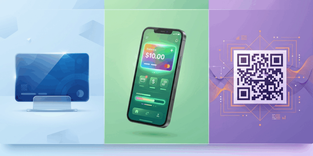 The differences between a physical and a digital QR Code gift card.