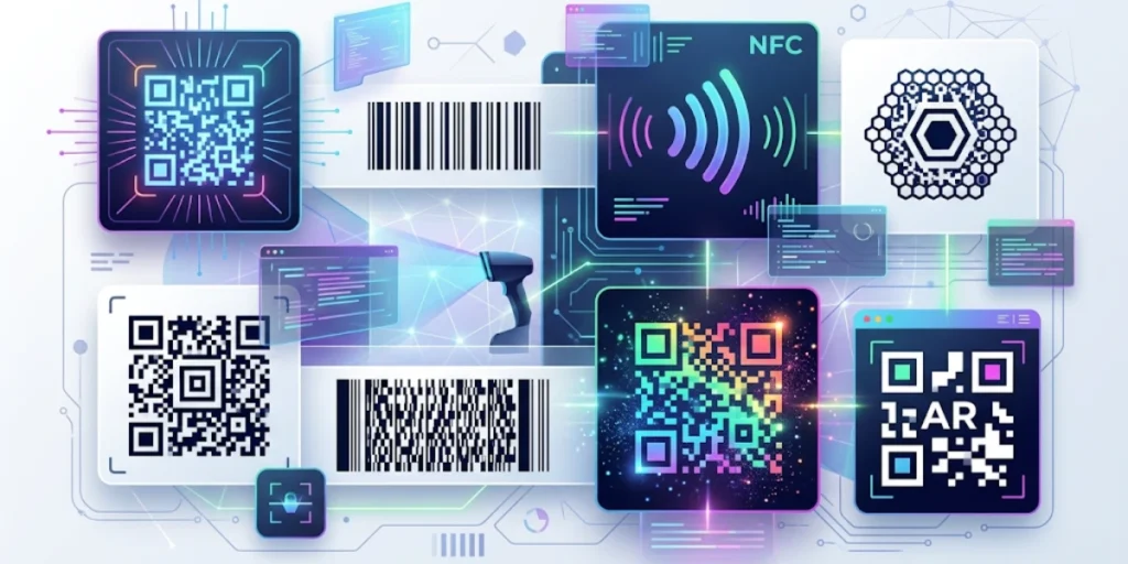 This image shows all the QR Code alternatives.