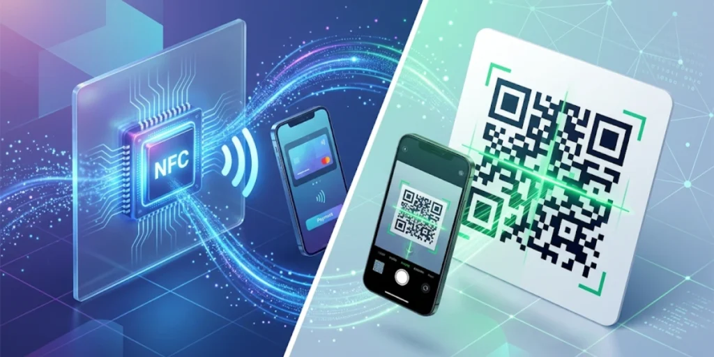 Cost comaprison of QR Code and NFC.