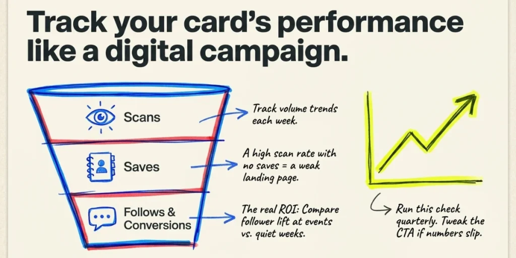 What it takes to measure the analytics of your social media business cards.