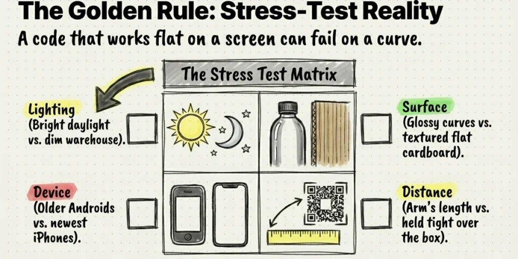 Golden rules regarding the design choices.