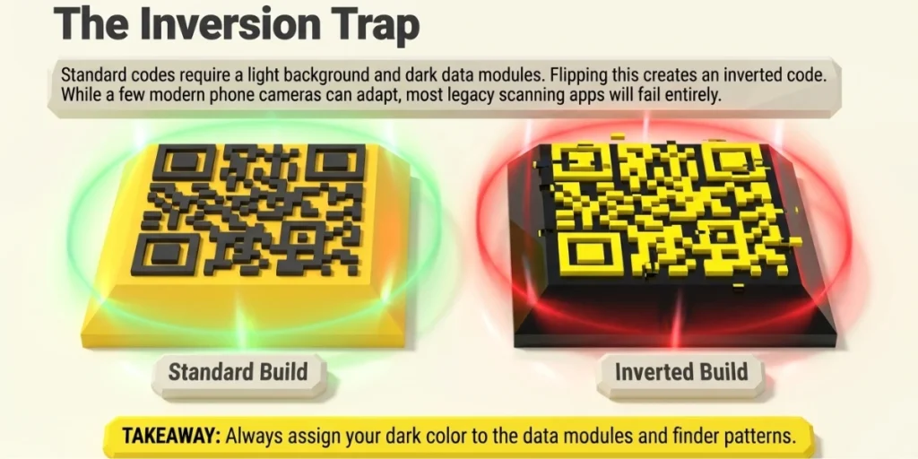 Reasons for choosing the color yellopw for QR Code design.