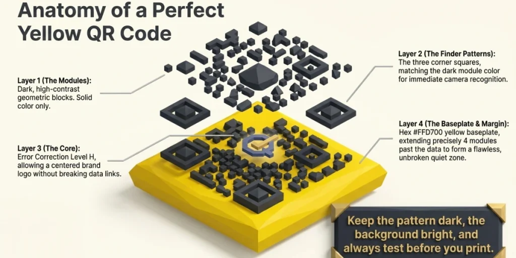 Best practices: Yellow QR Code.