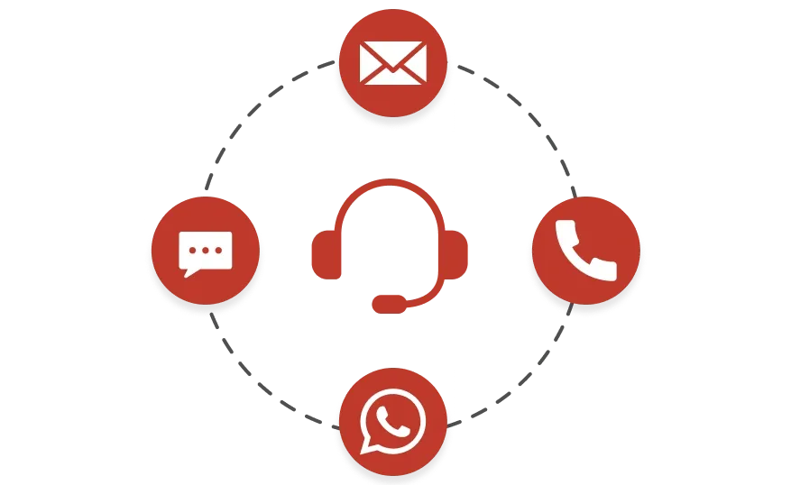 Comuníquese con el equipo de atención al cliente de Scanova a través de WhatsApp, chat, correo electrónico y llamada.