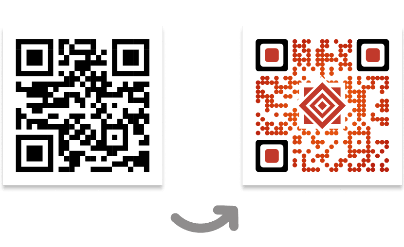 QR Code for real estate on a flyer titled 'Modern House for Sale,' directing to a custom landing page with property info.