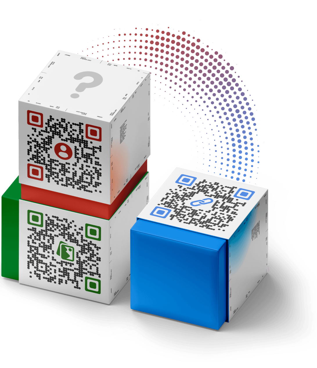 Various custom-designed QR Codes