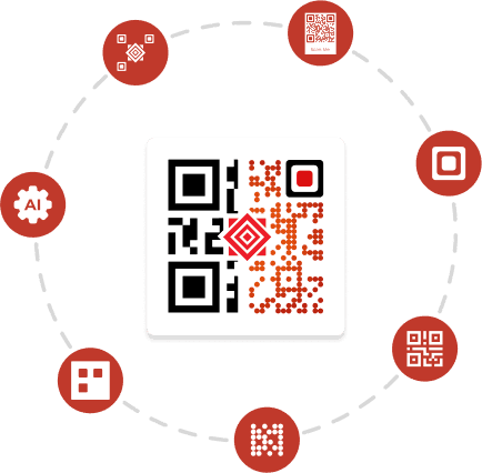 Generate QR Codes with logos, frames, images, and more.