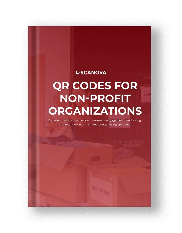 Libro electrónico de Scanova sobre el uso de códigos QR para organizaciones sin fines de lucro.