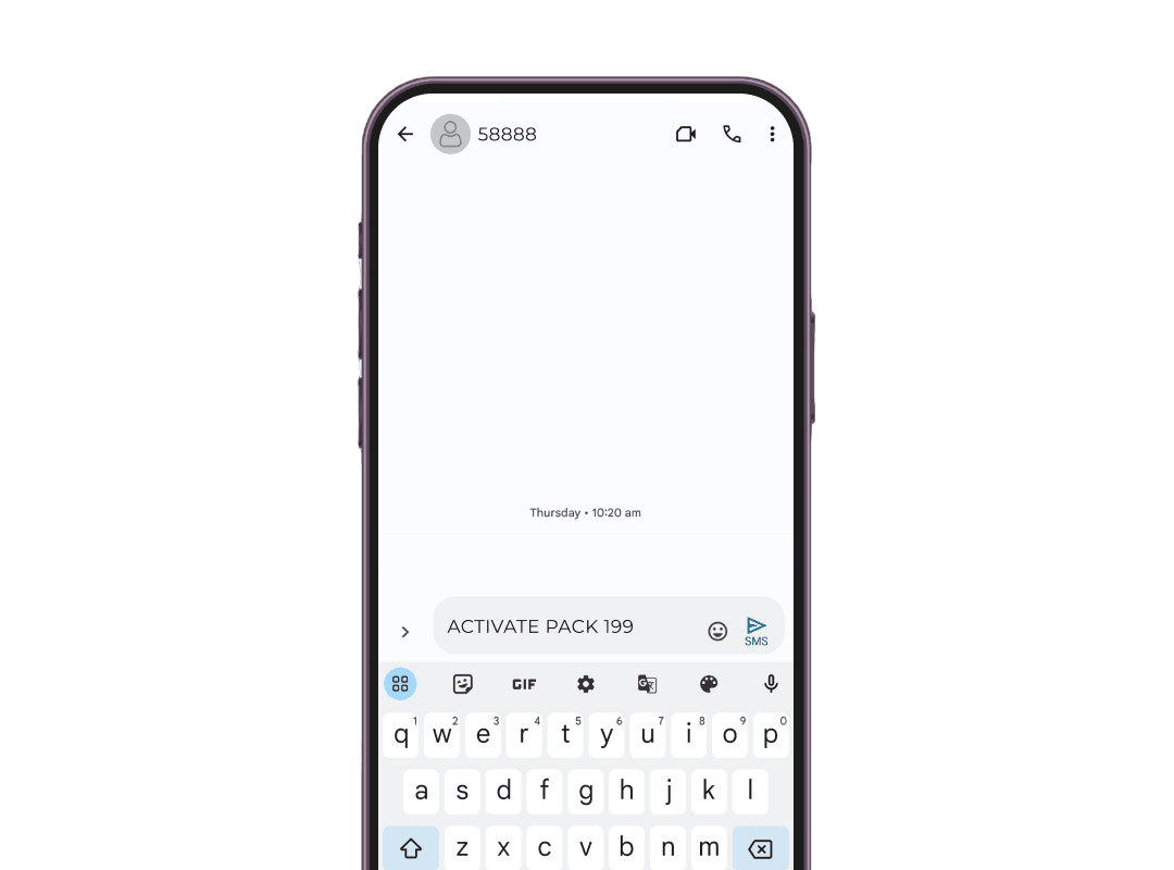Smartphone displaying product details including serial number; QR code scan reveals plain text information for quick access.