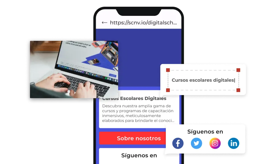 Cree y edite fácilmente códigos QR con el generador de códigos QR multimedia de Scanova.