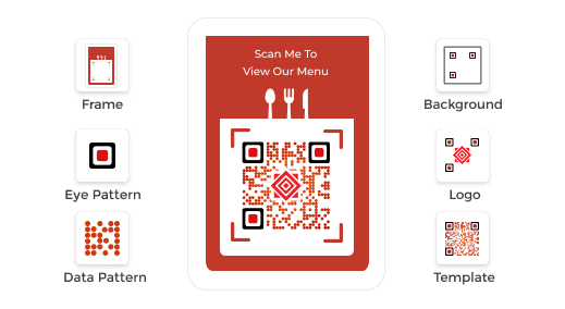 Scanova's QR Code Generator with logo helps you customize your QR Codes by adding brand colors, frames and more.