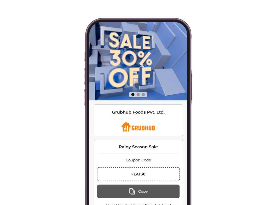 Teléfono inteligente que muestra el cupón de 10% de descuento de Sephora; Escanee el código QR para una página de cupón personalizada para ahorros exclusivos.