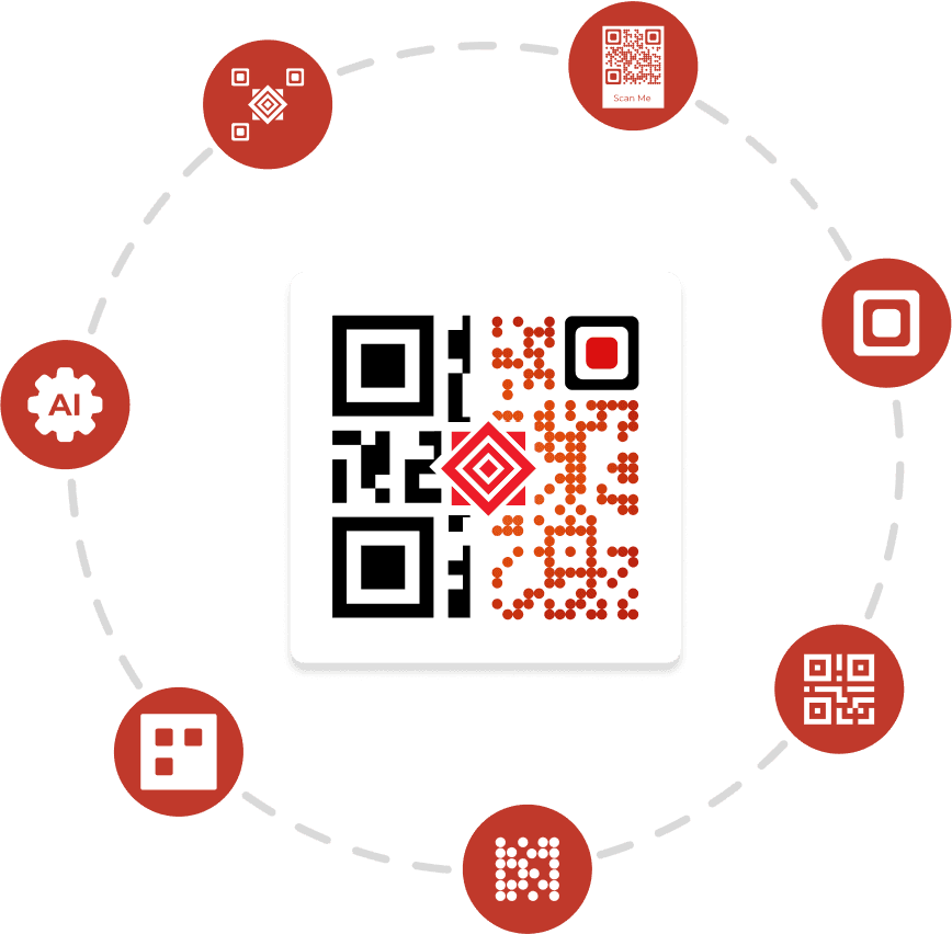 Generate QR Codes with logos, frames, images, and more.