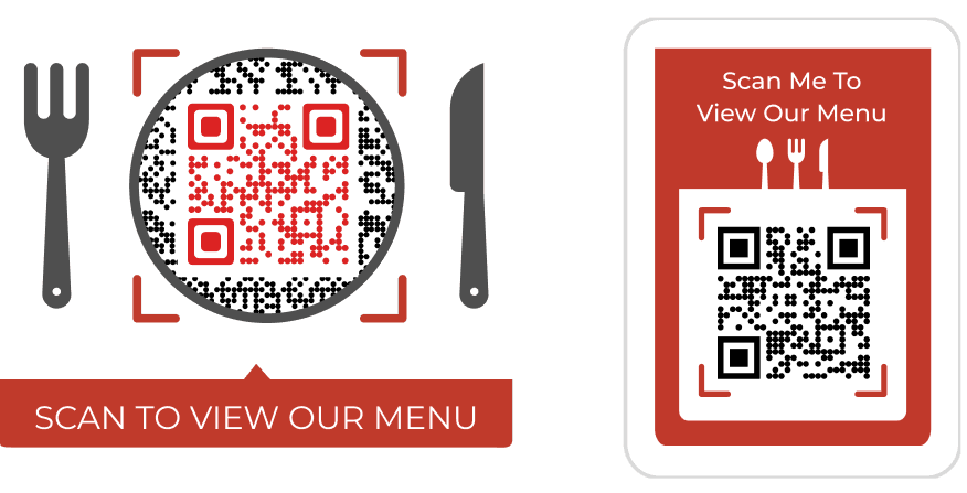 A visually appealing Menu QR Code with a frame