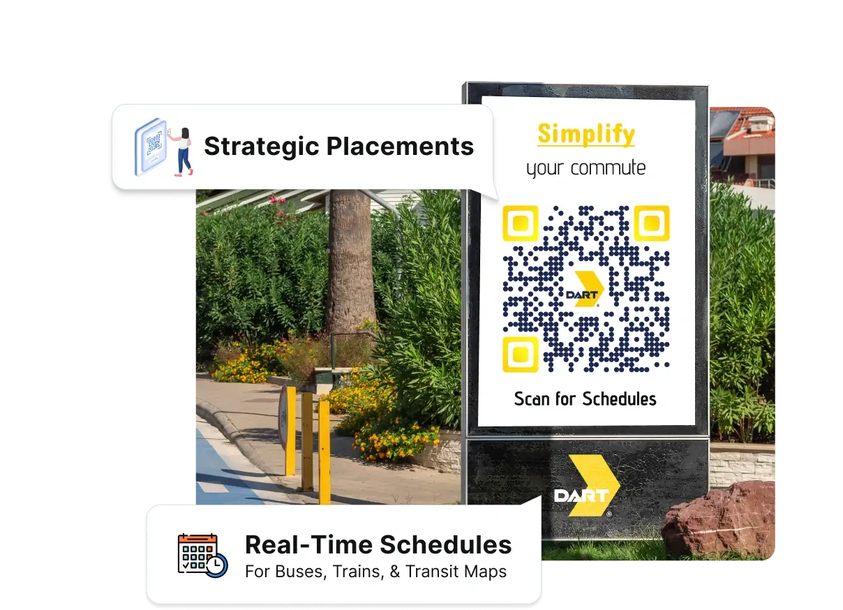 Scanova's QR Code placed strategically for easy access