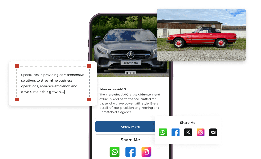 User editing their QR Code landing page with ease