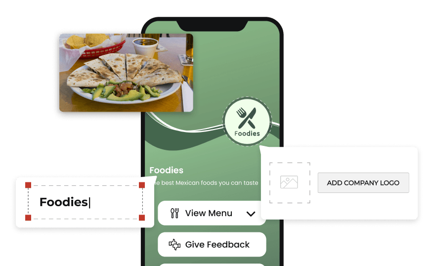 User easily creating and editing a landing page
