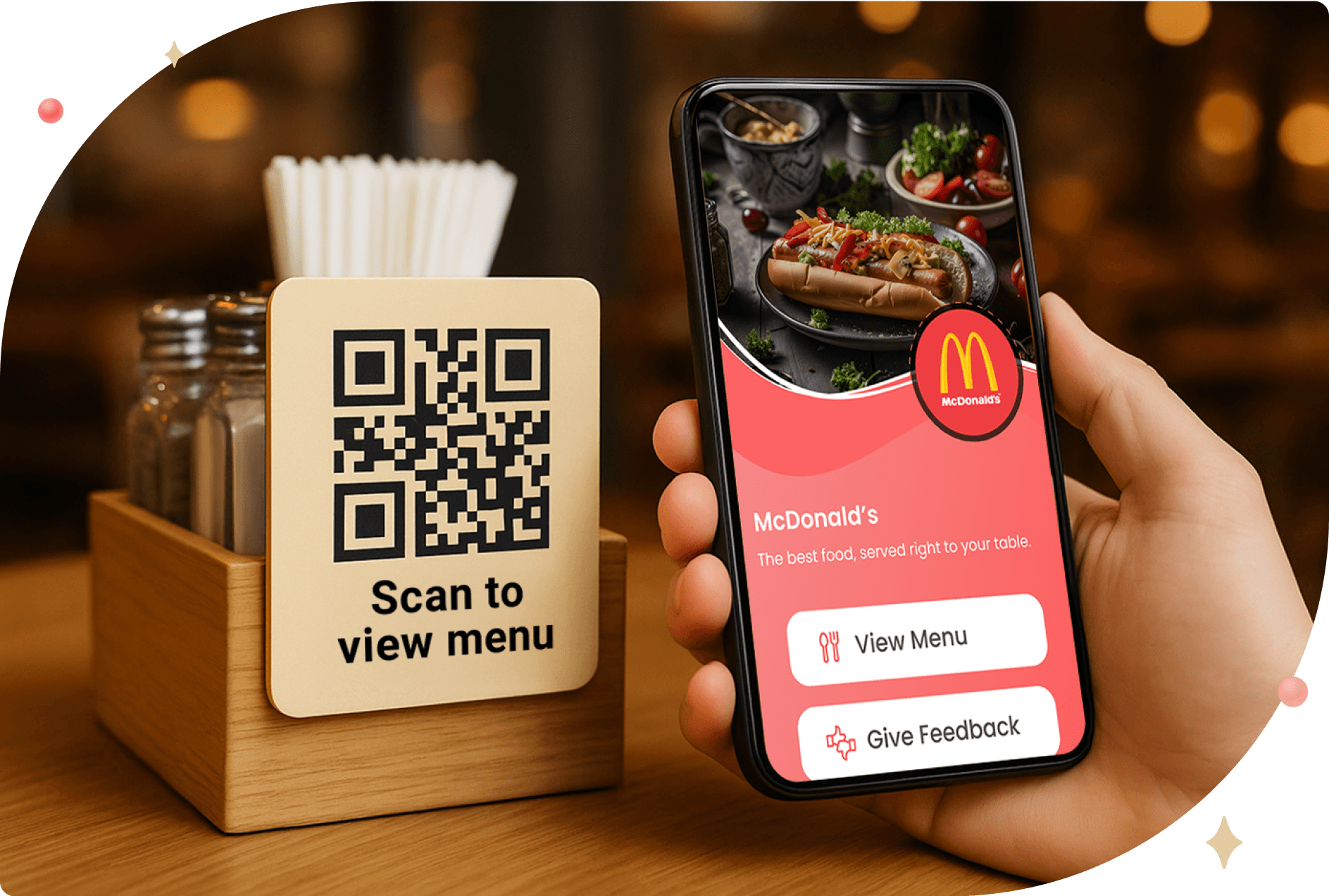 Guest scanning a Restaurant QR Code to access menu