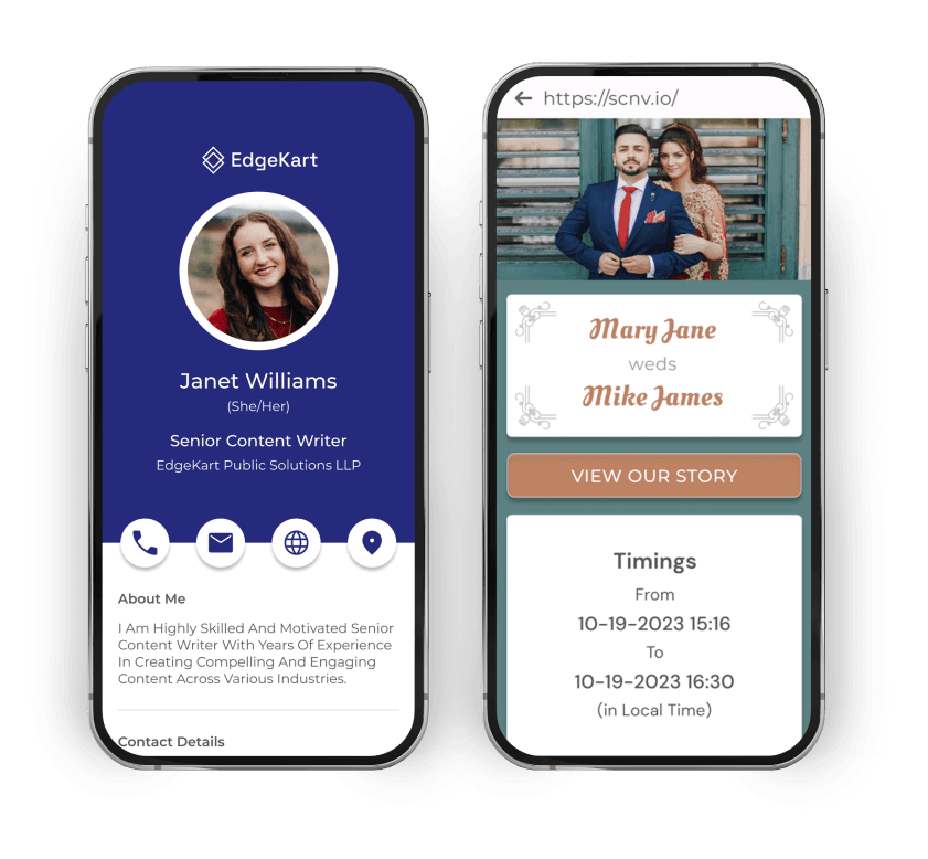 Create customized mobile landing pages with Scanova's best QR Code Generator.