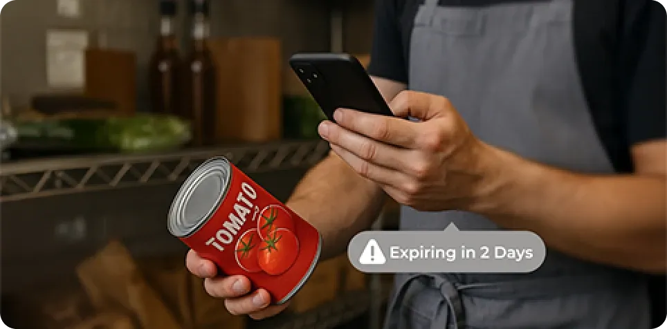 GS1 QR Code being scanned by a customer to know the nutritional value of a product