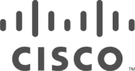 Le logo de Cisco est affiché parmi les marques utilisant le fournisseur de code QR de Scanova pour le réseautage avancé.