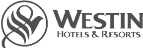 Le logo de Westin, une marque hôtelière améliorant les services aux clients à l'aide de nos solutions QR.