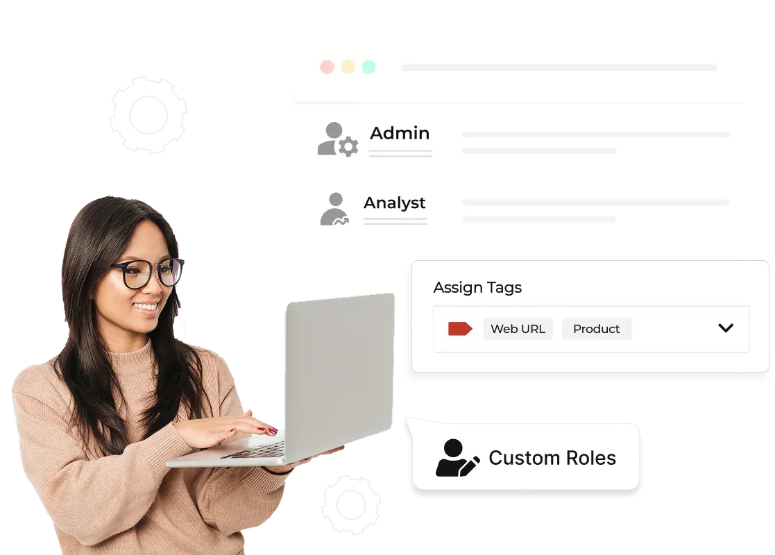 User assigning roles and creating custom roles for better collaboration