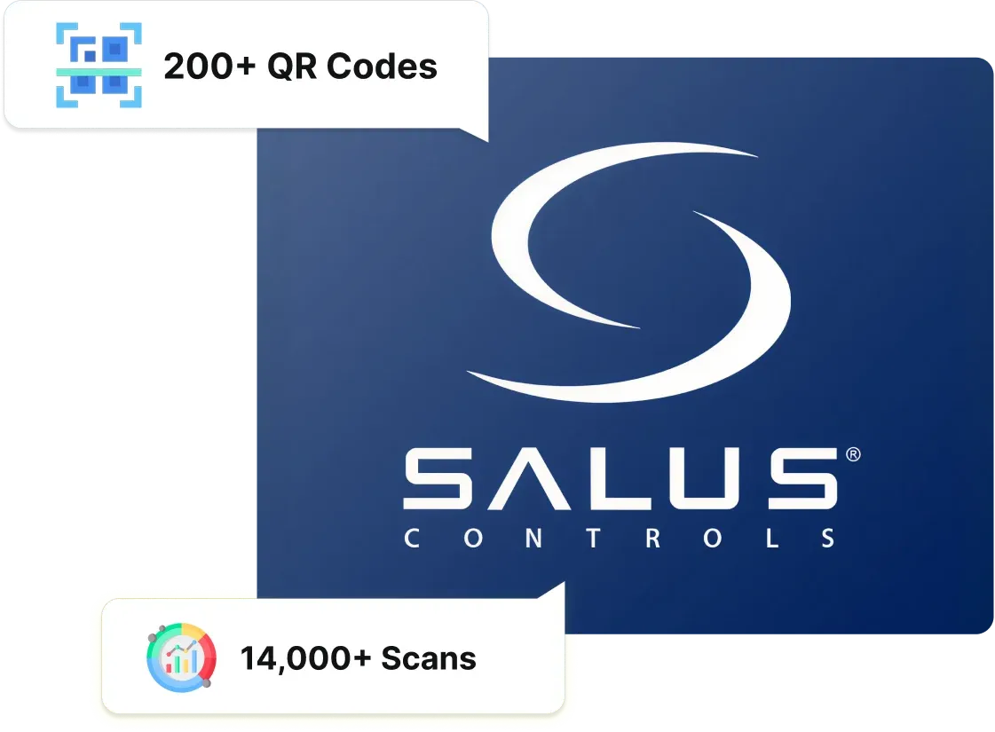 SALUS Controls verwendete mehr als 200 dynamische QR-Codes von Scanova in Produktkatalogen und erzielte so mehr als 14.000 Scans