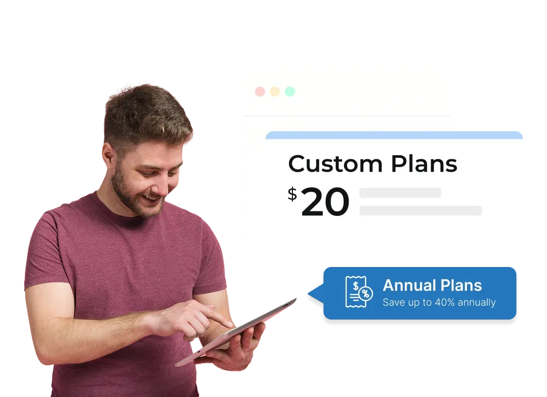 An enterprise user building their own enterprise plan as per their usage