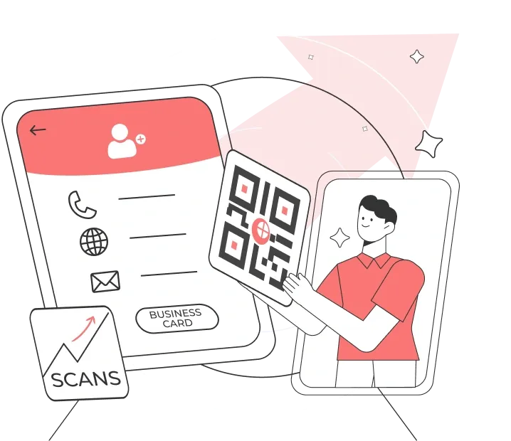 QR code leading to a custom restaurant landing page, showcasing Scanova’s QR code features for tailored customer experiences.