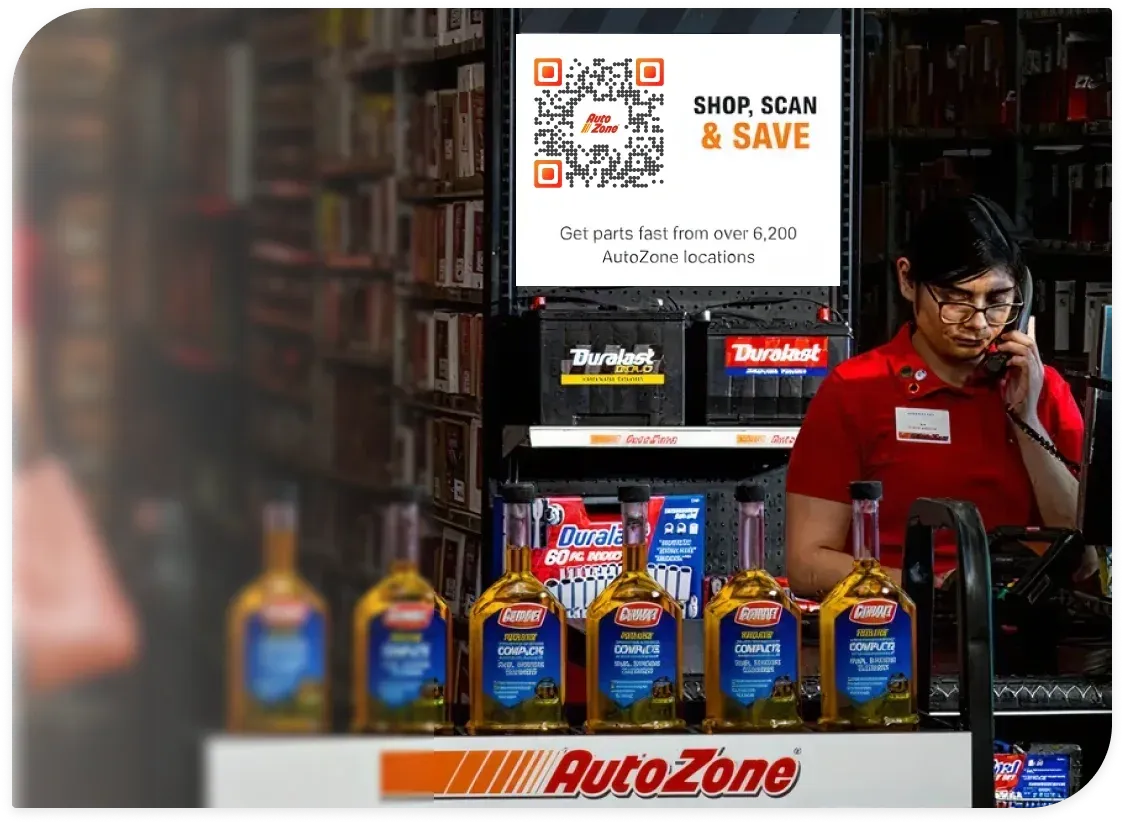Cómo planea AutoZone expandir el uso del código QR